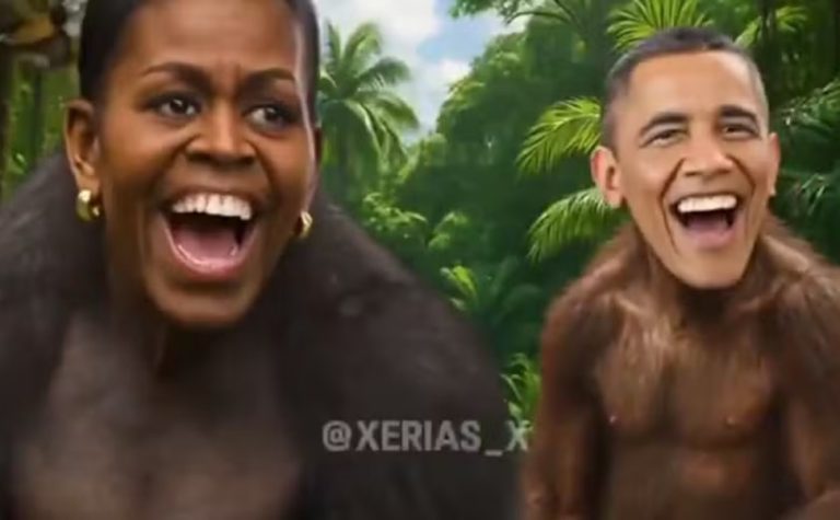 Trump posta vídeo racista com casal Obama como macacos