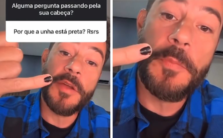 Unha preta: Evaristo Costa explica motivo emocionante por trás de novo hábito