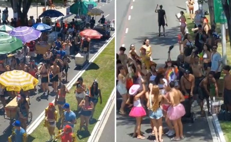 VÍDEOS | Bloco Subúrbio abre a folia no Centro de Vitória
