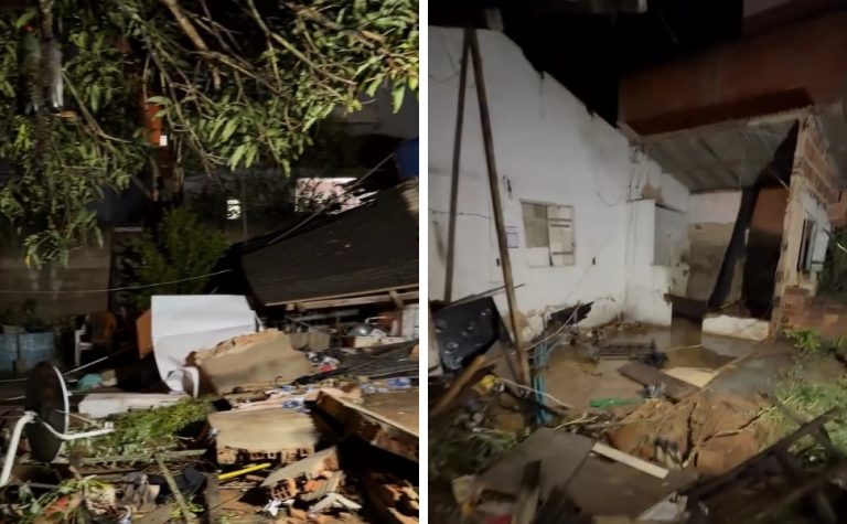 VÍDEOS | Temporal causa alagamentos e deixa rastro de destruição em Nova Venécia