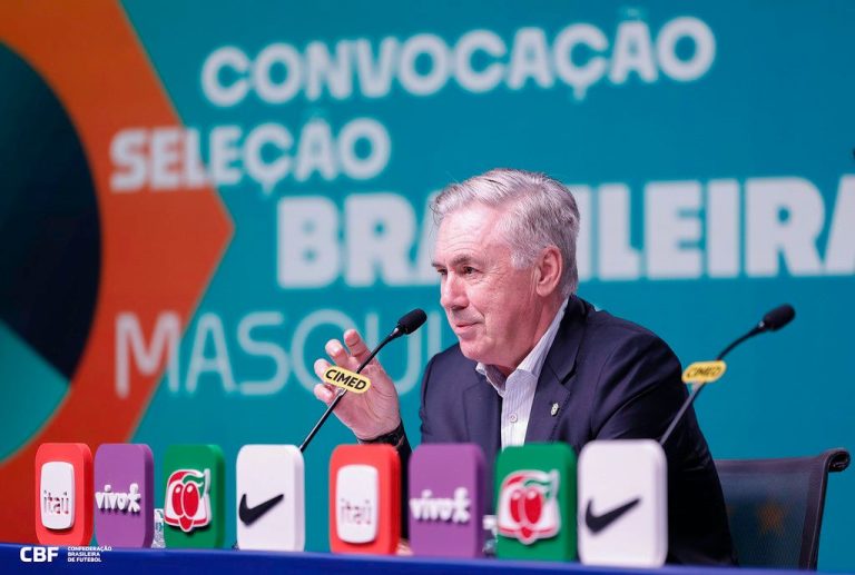 Ancelotti faz convocação para amistosos da Seleção contra França e Croácia