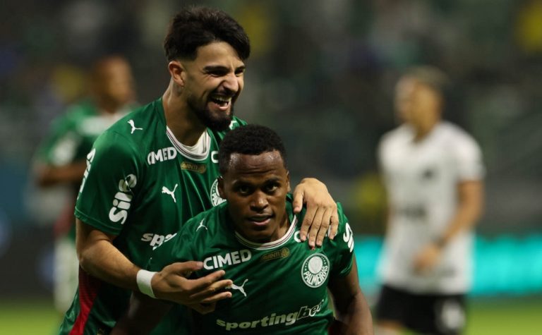 Arias marca 1° gol, causa expulsão e dá vitória ao Palmeiras contra o Botafogo