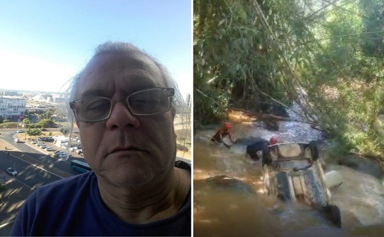 Bancário aposentado morre após carro cair em rio em Alfredo Chaves