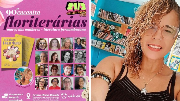 Clube Floriterárias celebra 10 anos com leitura de “Tantas Marias” no Recife Antigo