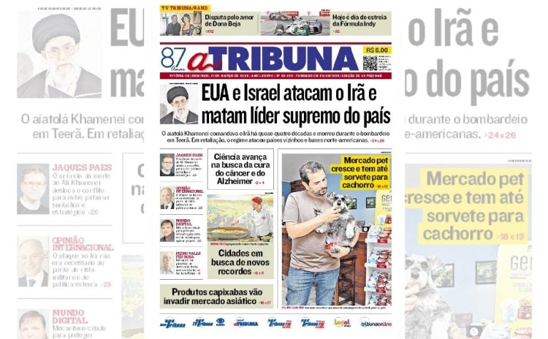 Confira os destaques do jornal A Tribuna deste domingo