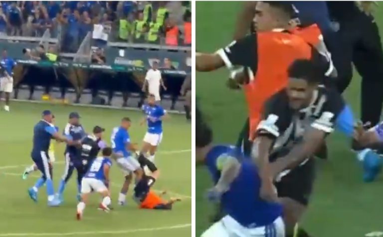 Final entre Cruzeiro e Atlético-MG tem 23 expulsos após confusão generalizada
