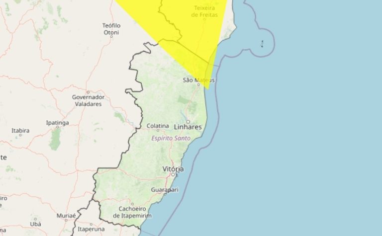 Inmet emite alerta de chuvas intensas para sete cidades do ES; veja quais