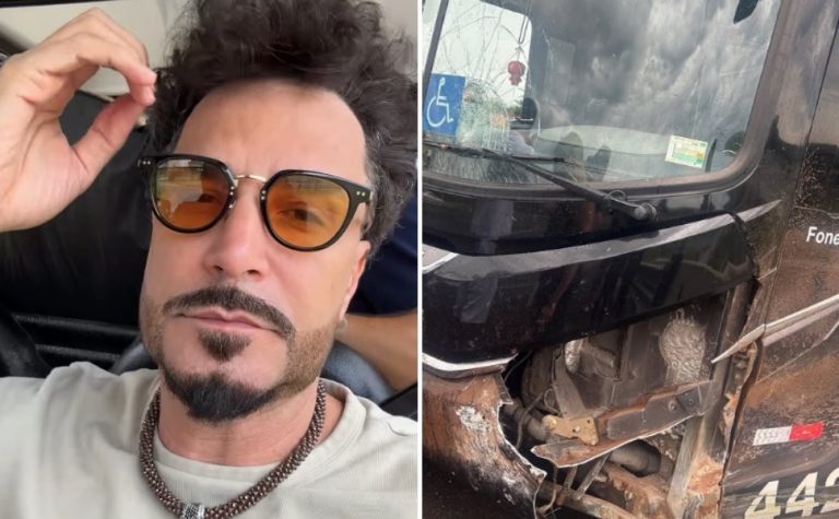 Latino sofre acidente de ônibus a caminho de show em SP