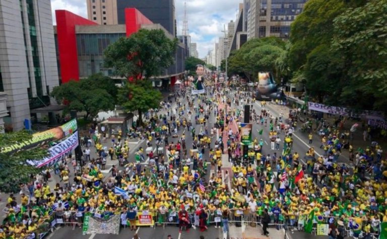 Primeiro ato bolsonarista do ano leva manifestantes para Avenida Paulista