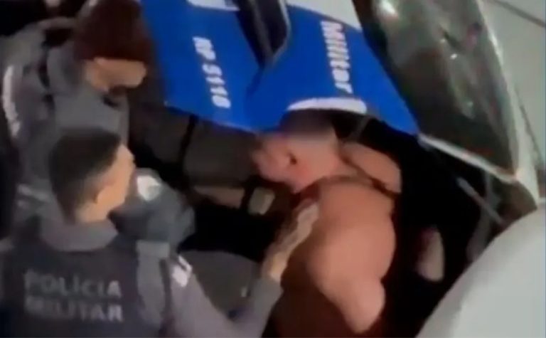 Soldado da PM flagrado agredindo mulher é suspeito de liderar quadrilha no ES