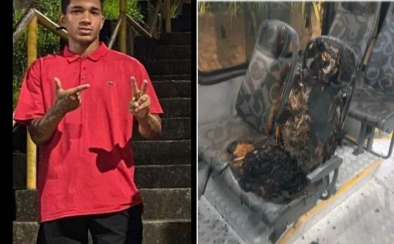Adolescente morre em confronto com a polícia e ônibus é incendiado na Serra