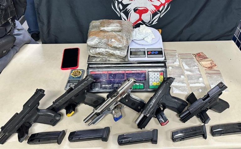 Casal é detido com supermaconha e cinco armas em Vila Velha