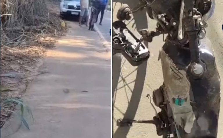Dois homens morrem após caminhonete bater em moto em São Gabriel da Palha