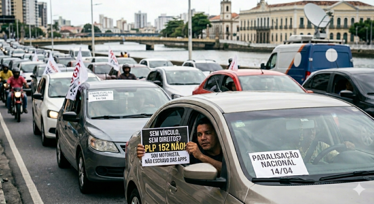 Entregadores e motoristas por apps mobilizados contra votação de Projeto de Lei