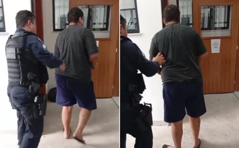 Guarda prende homem que feriu companheira com faca em Vitória