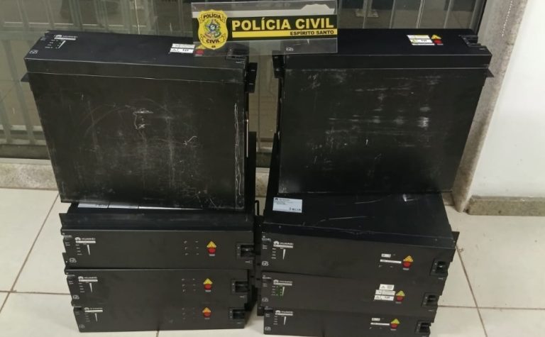 Homem acusado de furtar R$64 mil em baterias de estações de telefonia é preso no ES