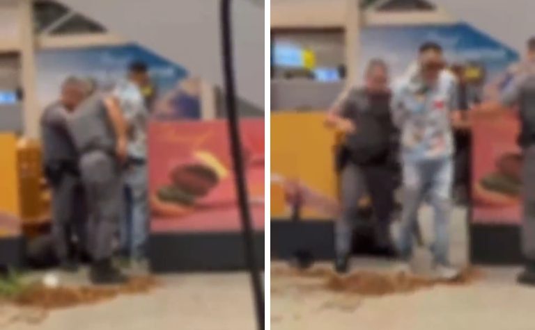 Homem é preso após ameaçar passageiros com espada em saguão de aeroporto em SP