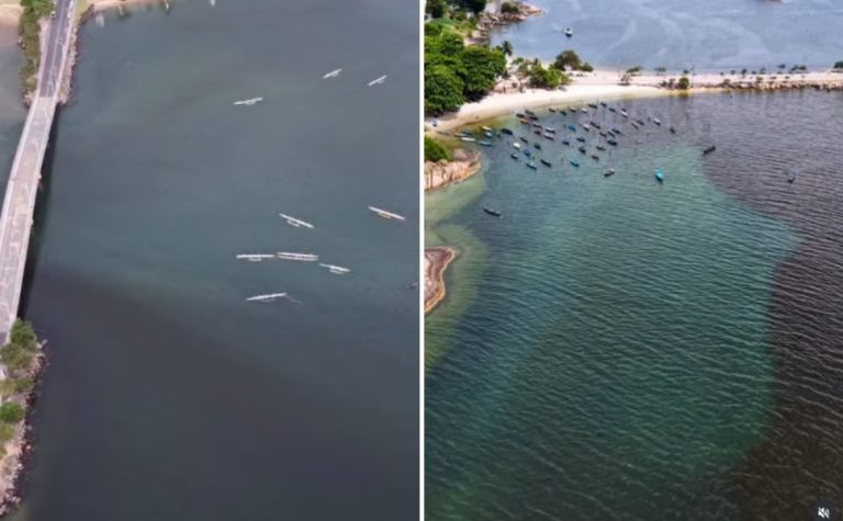 Monitoramento conclui que mancha na praia da Guarderia não tem causa única; entenda