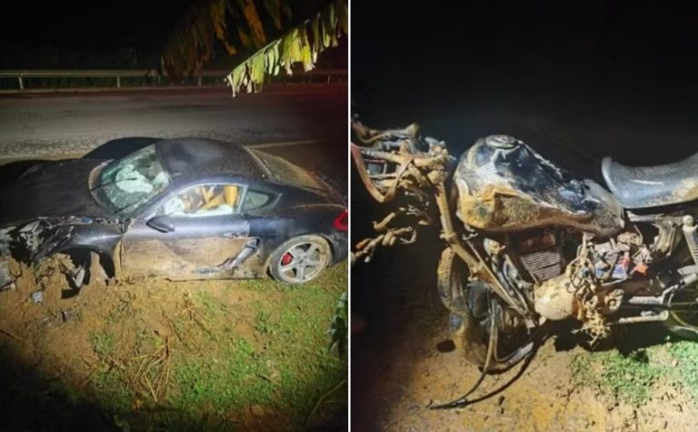 Motociclista morre após batida com Porsche na BR-262 no ES