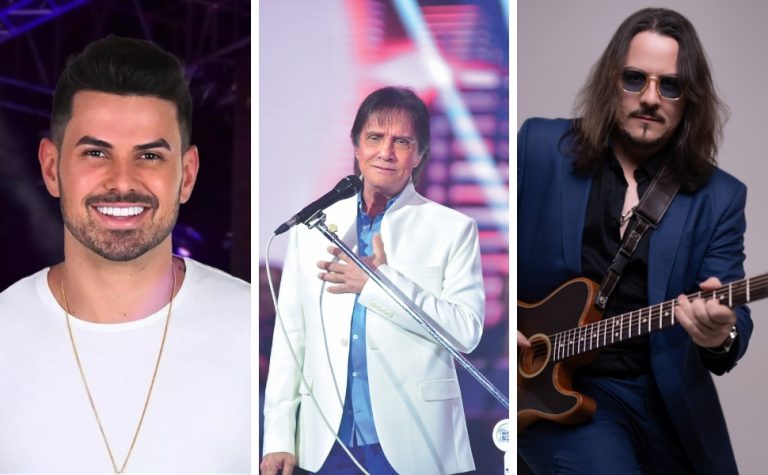Roberto Carlos, Clayton e Romário e Dino Fonseca: os shows da semana no ES