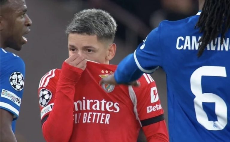 Uefa suspende Prestianni por seis jogos por racismo contra Vini Jr.