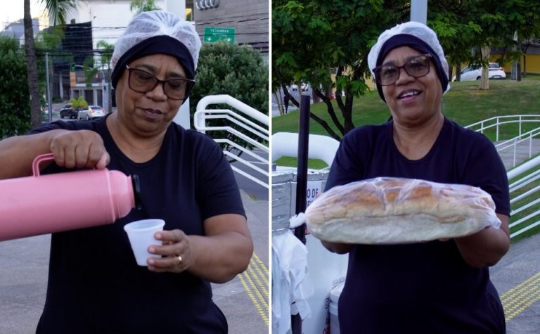 Venda de cafés e bolos em bike vira fonte de renda em Vitória