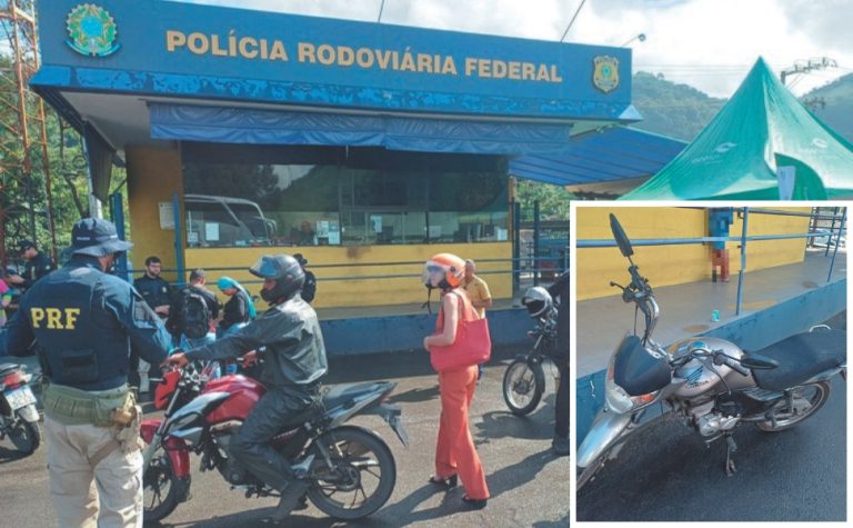 Blitze da PRF para flagrar infrações de motociclistas