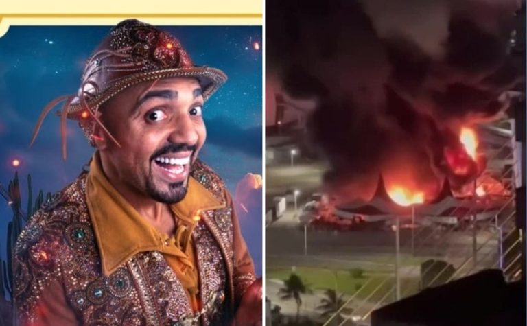 Circo de Tirullipa pega fogo em Natal e humorista lamenta pelas redes sociais