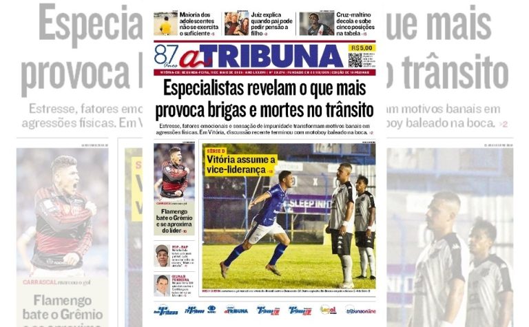 Confira os destaques do jornal A Tribuna desta segunda-feira