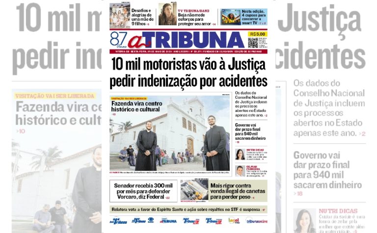Confira os destaques do jornal A Tribuna desta sexta-feira