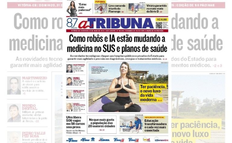 Confira os destaques do jornal A Tribuna deste domingo