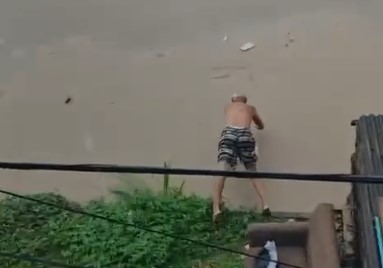 Encontrado corpo de idoso que mergulhou no Rio Capibaribe durante as fortes chuvas