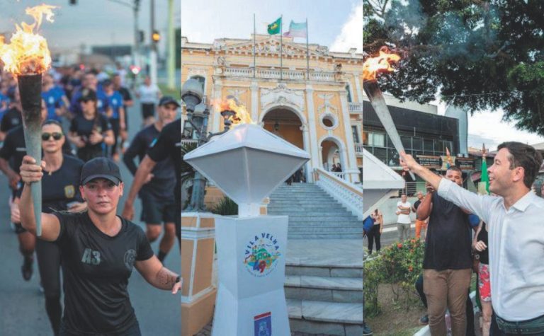 Fogo simbólico dá início aos 491 anos de Vila Velha