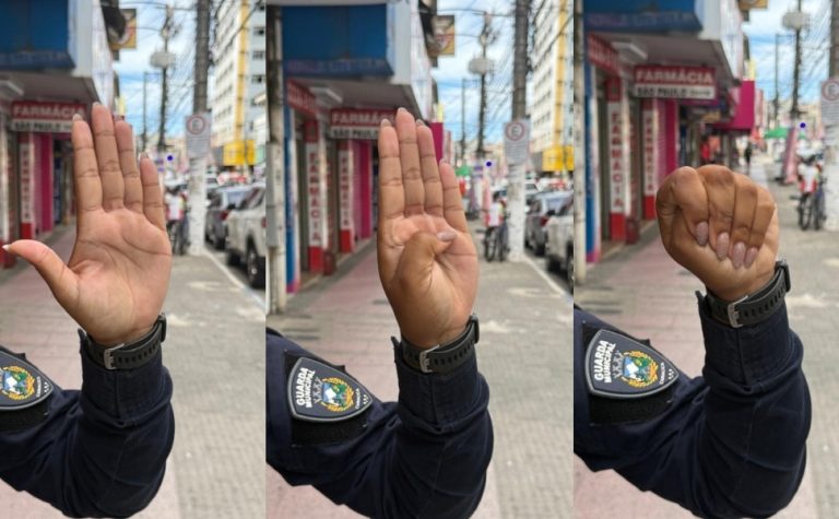 Homem é preso após companheira fazer sinal universal de socorro para guardas no ES
