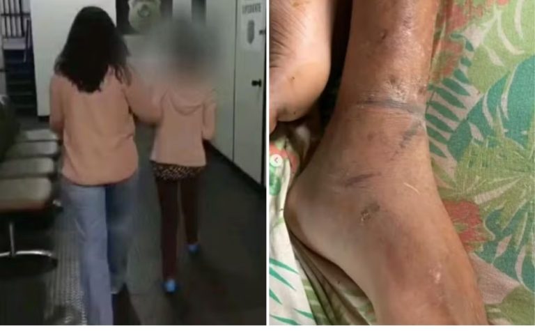 Mãe é presa suspeita de torturar filho e mantê-lo acorrentado em Goiás