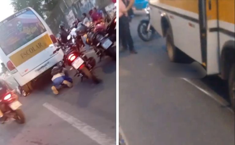 VÍDEO I Passageira morre e motociclista fica ferido em acidente em Vila Velha