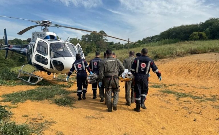 Trabalhador em parada cardíaca é salvo após remédio ser levado de helicóptero no ES
