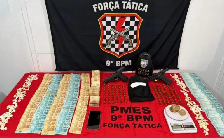 Traficante ligado ao Comando Vermelho é preso com arma da PM de São Paulo no ES