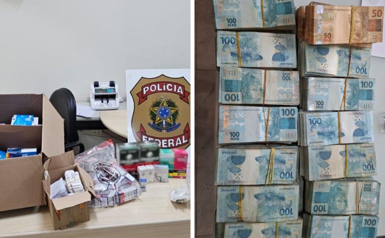 Uma pessoa é presa por comércio ilegal de anabolizantes e R$750 mil são apreendidos