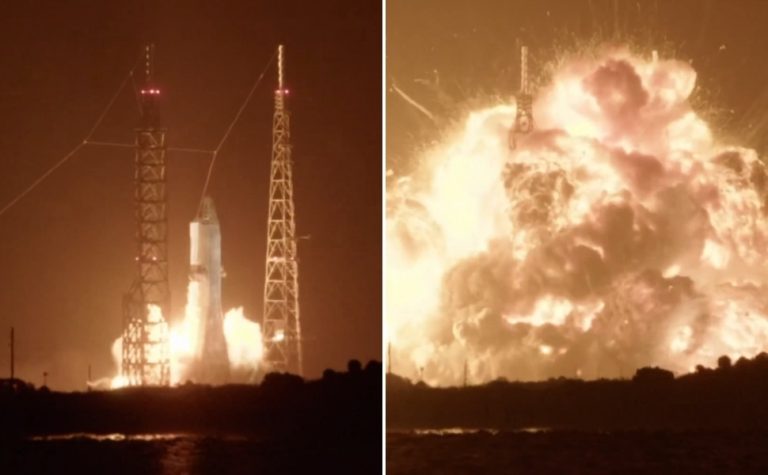 VÍDEO: foguete da Blue Origin explode na plataforma de lançamento durante teste