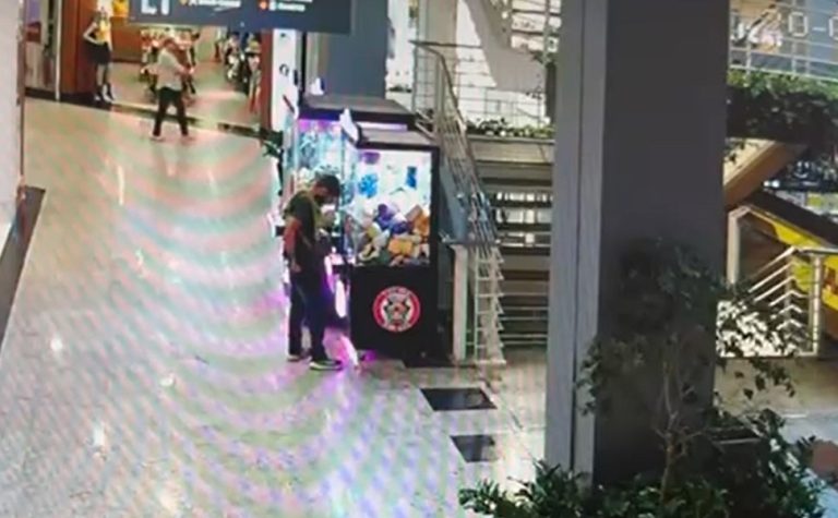 VÍDEO: homem é preso após furtar dinheiro de máquinas em shopping na Praia da Costa
