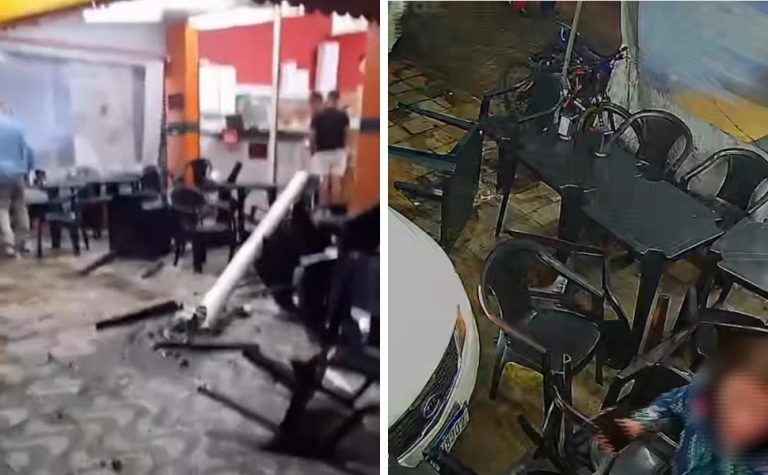 Adolescentes pedem carona, roubam veículo e invadem pizzaria em Guarapari