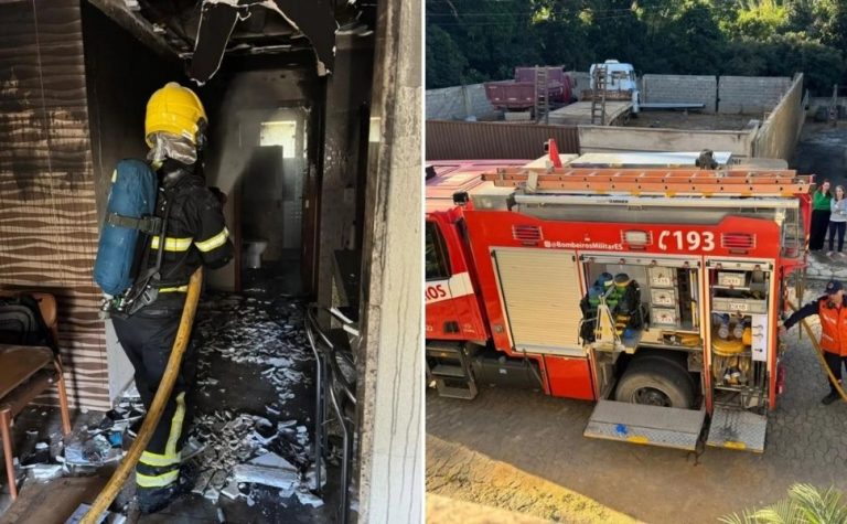 Carregador de celular provoca incêndio e destrói casa no ES
