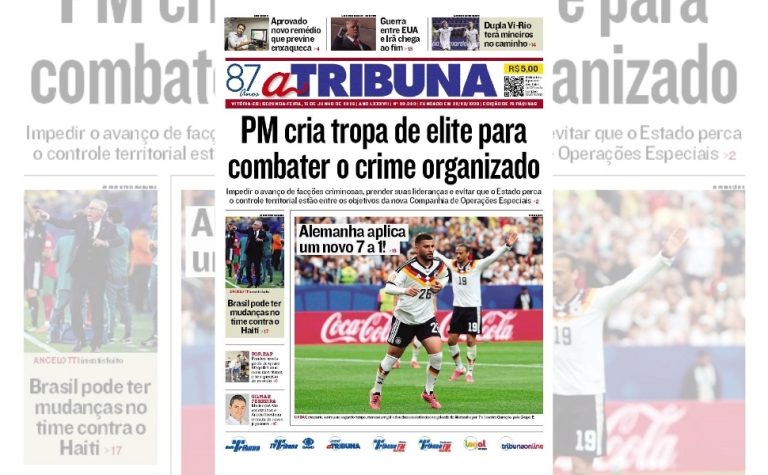 Confira os destaques do jornal A Tribuna desta segunda-feira