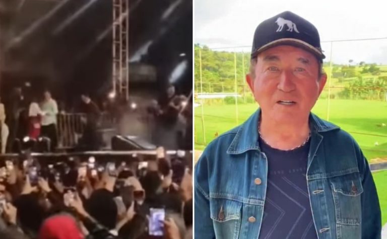 Estrutura desaba durante show de Amado Batista e deixa feridos na Bahia