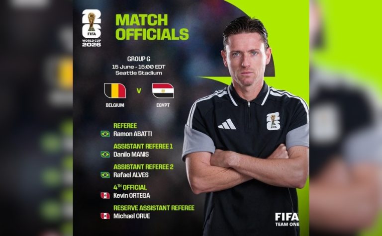 Fifa confirma Ramon Abatti Abel para apitar jogo entre Belgica x Egito