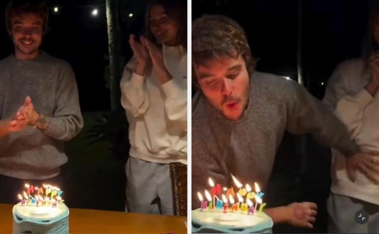 João Lucas nega gravidez de Sasha Meneghel após gesto em festa de aniversário