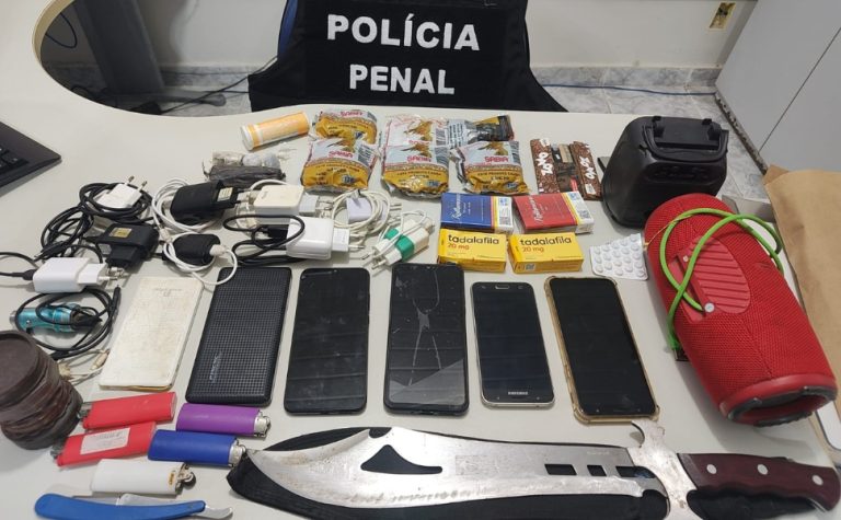 Materiais ilícitos são apreendidos com internos no Norte do ES