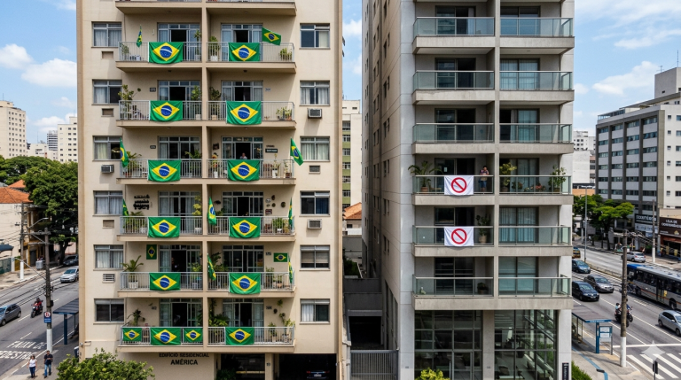 Morador é multado por colocar bandeira do Brasil na varanda. Existe isso?