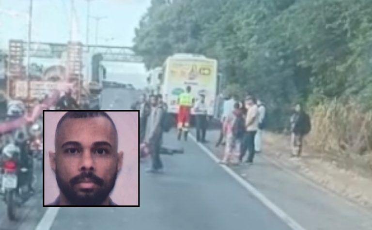 Motociclista morre após colidir com ônibus na Rodovia do Contorno, em Cariacica